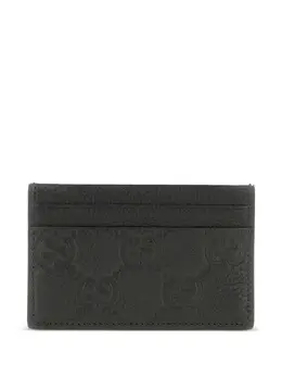 Gucci: Чёрный картхолдер  GG