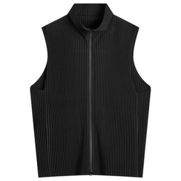 Homme Plissé Issey Miyake: Чёрный жилет 