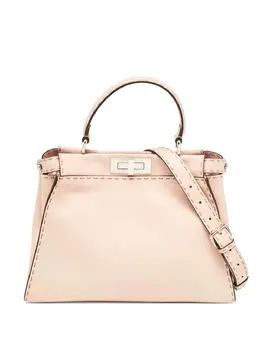 Fendi Pre-Owned: Бежевая сумка-шоппер 