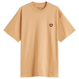 Carhartt WIP: Коричневая футболка 