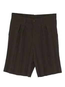 Homme Plissé Issey Miyake: Тёмные шорты 