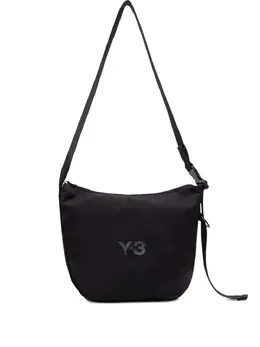 Y-3: Чёрная сумка через плечо 