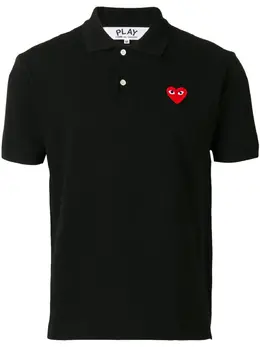 Comme Des Garçons Play: Чёрное поло 