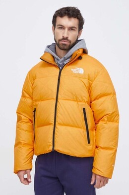 The North Face: Жёлтый пуховик 