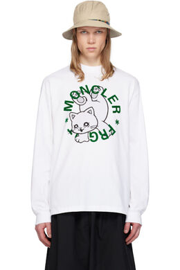 Moncler Genius: Белая футболка 
