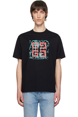 Givenchy: Чёрная футболка  4G