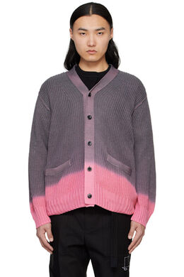 Sacai: Розовый кардиган 