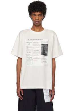MM6 Maison Margiela: Белая футболка 