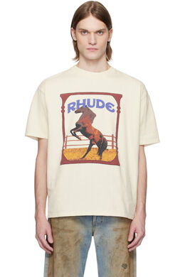 Rhude: Белая футболка 