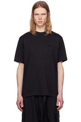 Y-3: Чёрная футболка 