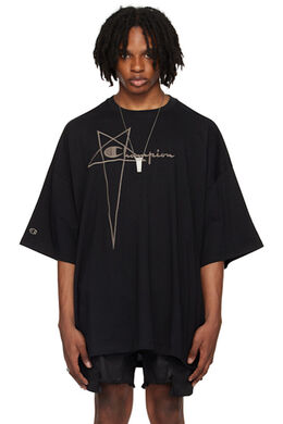 Rick Owens: Чёрная футболка  Champion