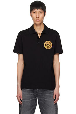 Versace: Чёрное поло 