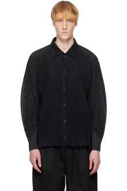 Homme Plissé Issey Miyake: Чёрная куртка 