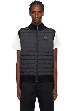 Canada Goose: Чёрный жилет  HyBridge