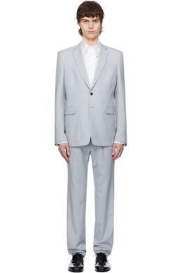 Dries Van Noten: Синий костюм 