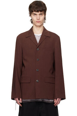 Dries Van Noten: Бордовые пиджаки 