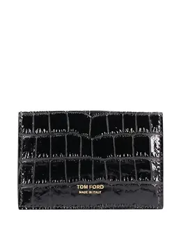 TOM FORD: Чёрный картхолдер  T-Line