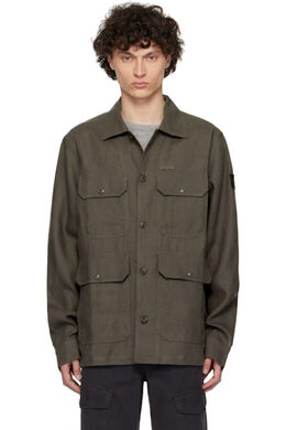 Belstaff: Рубашка цвета хаки 