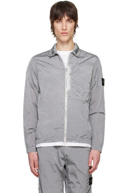 Stone Island: Серая рубашка 