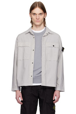 Stone Island: Серая рубашка  Tela