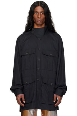 Dries Van Noten: Чёрная рубашка 