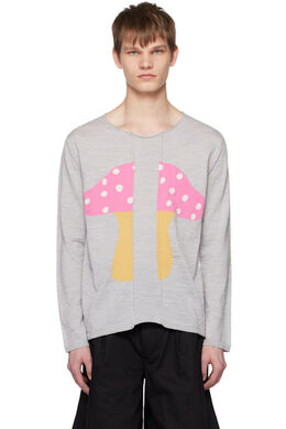 Comme Des Garcons Shirt: Серый свитер 