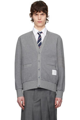Thom Browne: Серый кардиган 