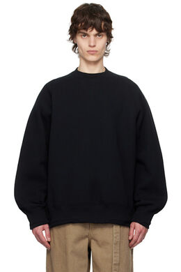 Sacai: Чёрный свитер 