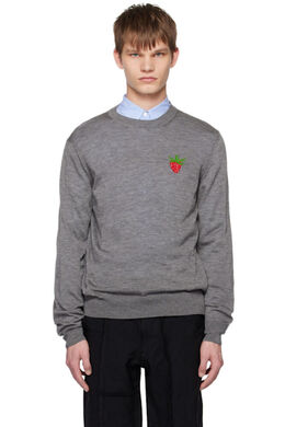 Comme Des Garcons Shirt: Серый свитер 