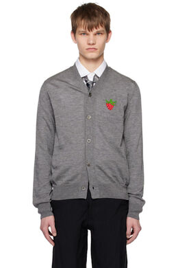 Comme Des Garcons Shirt: Серый кардиган 