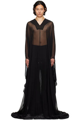 Rick Owens: Чёрное пальто 