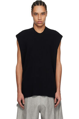 Homme Plissé Issey Miyake: Чёрный жилет 