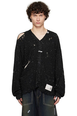 Maison Mihara Yasuhiro: Чёрный кардиган 