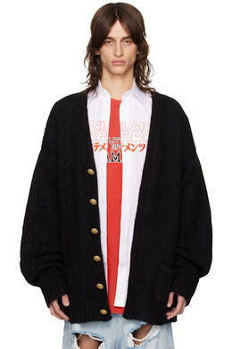 Vetements: Чёрный кардиган 