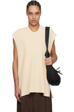 Homme Plissé Issey Miyake: Бежевый жилет 