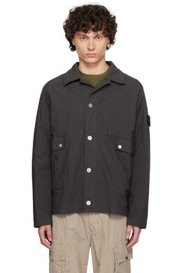 Stone Island: Серая куртка 