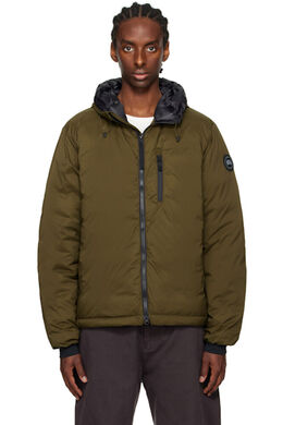 Canada Goose: Пуховик  Lodge цвета хаки