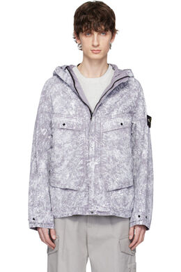 Stone Island: Серая куртка  Tela