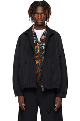 Sacai: Чёрная куртка 