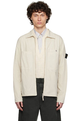 Stone Island: Бежевая куртка 