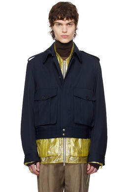 Dries Van Noten: Тёмная куртка 