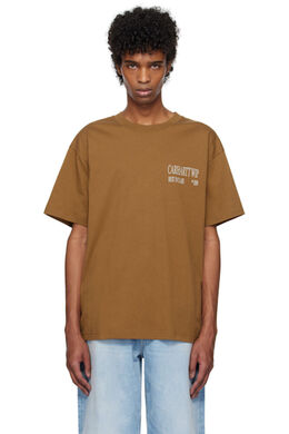 Carhartt Work In Progress: Коричневая футболка 