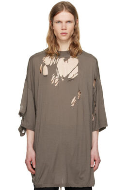 Rick Owens Drkshdw: Серая футболка 