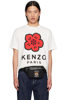 Kenzo: Белая футболка  Paris