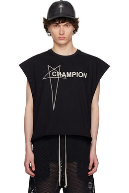 Rick Owens: Чёрная майка  Champion