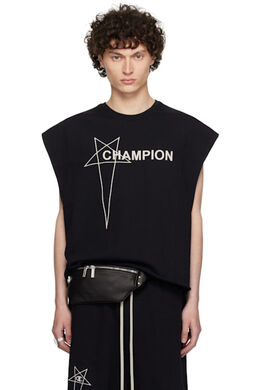 Rick Owens: Чёрная майка  Champion