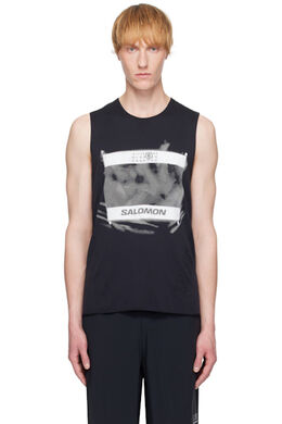 MM6 Maison Margiela: Чёрная майка 