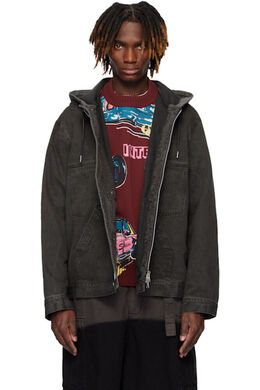 Sacai: Серая куртка 