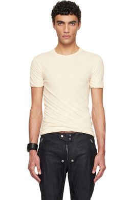Rick Owens: Белая футболка  Double SS