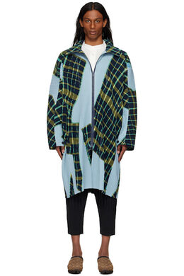 Homme Plissé Issey Miyake: Пальто в клетку 